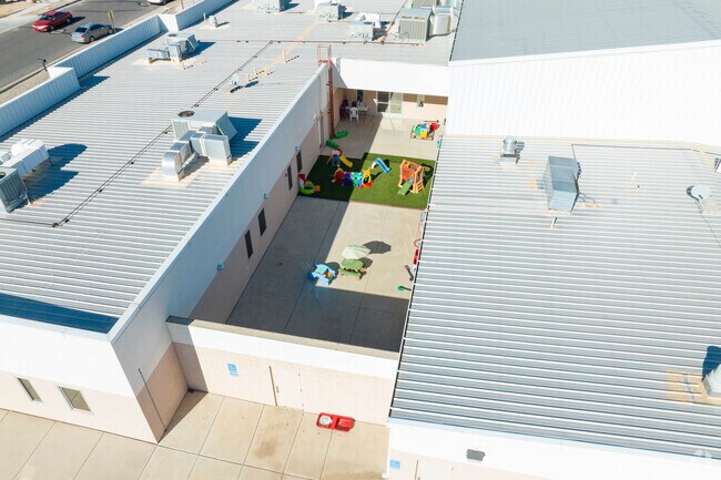 Courtyard playground at First fruits Christian Academy.