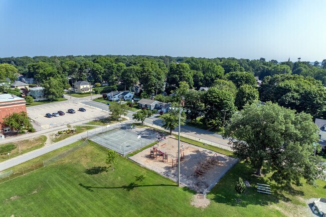 The playground at the James H. Eldridge Elementary School in East Greenwich is fun for all.