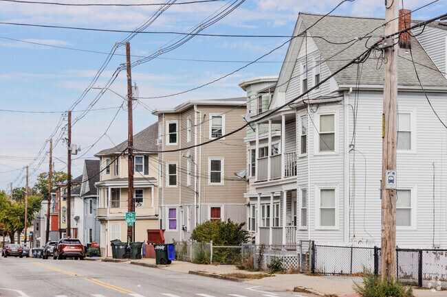 Streets with classic wood frame houses can be found in Wanskuck, RI.