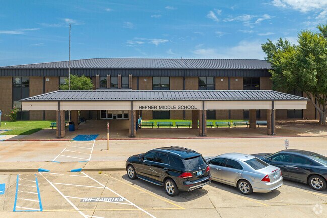 Students of Hefner Middle School have the luxury of being adjacent to Lake Hefner.