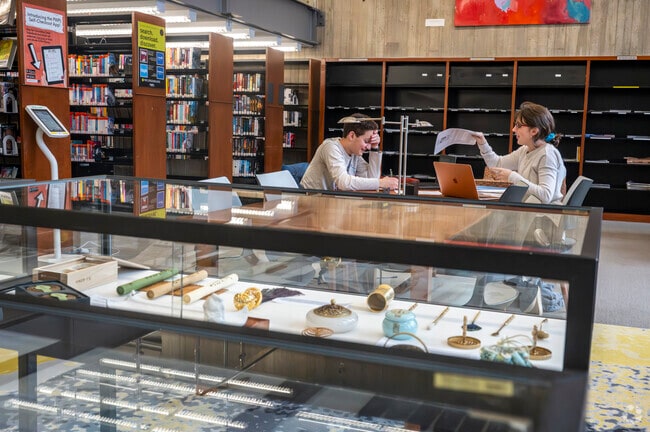 The Manhasset Public Library is around the corner for a space to study or dive into a book.