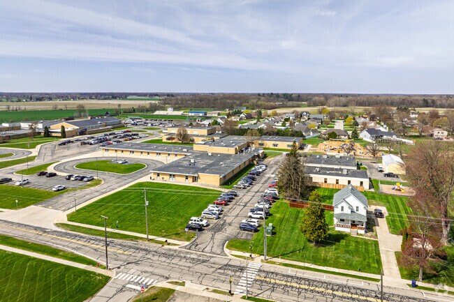 North Elementary School has ample parking for teachers and parents during school events.