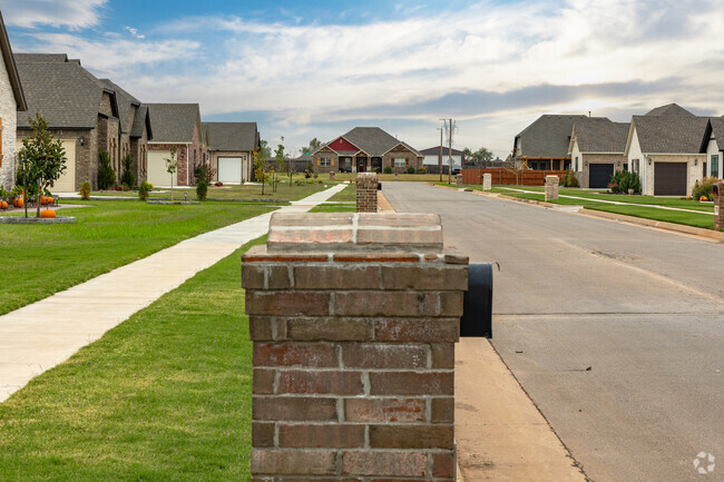 Many homes in Canyon Ridge-Meadow Brook have brick enclosed mailboxes that line the streets.