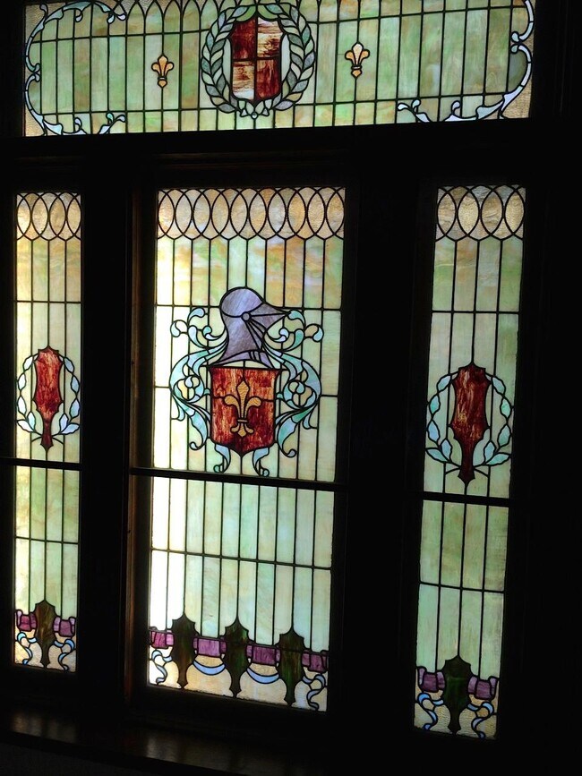 Stairwell Stainglass Window
