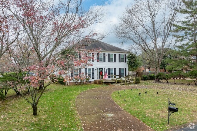 Colonial style of homes are spread throughout Carnton.