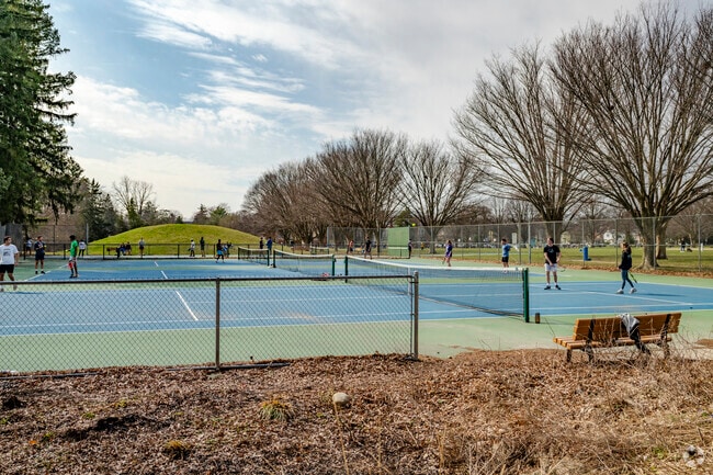 South Packard locals head to Burns Park to play a game of tennis or pickleball.