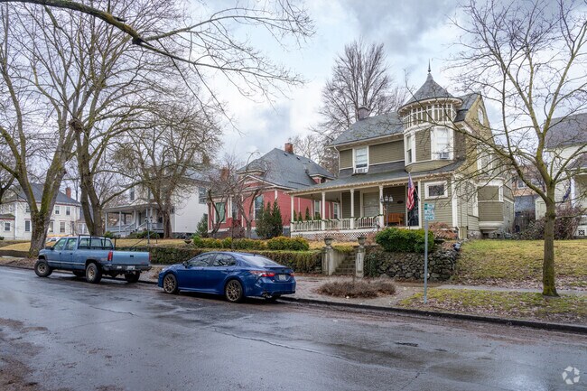 Victorian homes have views of Spokane from nearby neighborhoods.