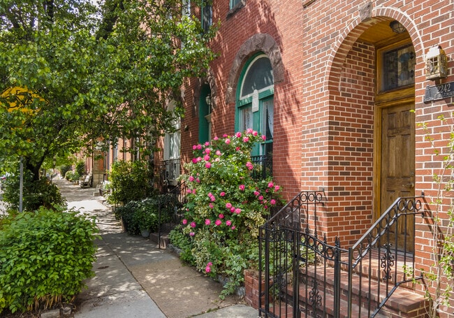 The quaint landscaping in Butchers Hill give is appealing to future residents.