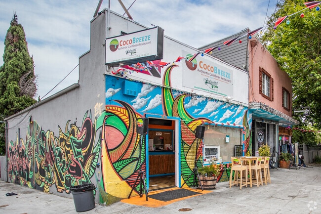 Coco-Breeze Restaurant is on a tiny strip of stores in Oakland, near the Jefferson neighborhood.