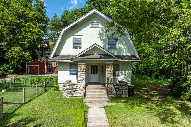 Dutch Colonial homes of all colors stand proud in the Manheim Park neighborhood.
