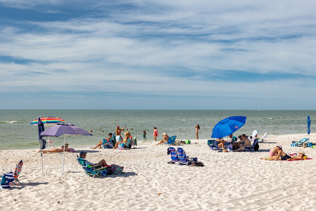 North Central Naples locals enjoy Clam Pass Beach near Seagate Drive and Naples Grande.