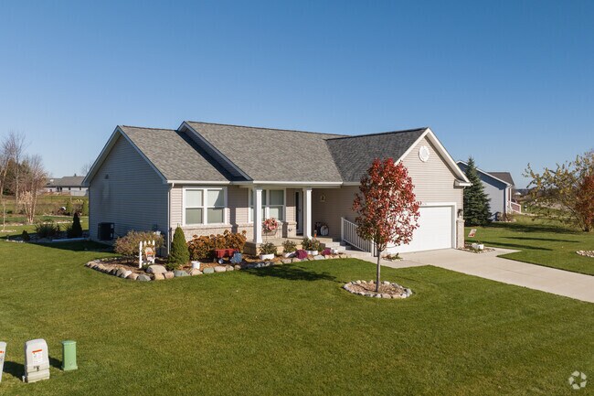 The residential streets of Dansville are quiet with friendly neighbors.
