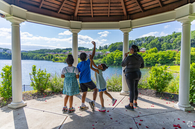 Come enjoy the scenic views of Quarry Lake at Blue Stone Park.