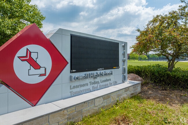 Lowell Senior High School in Lowell, Michigan.