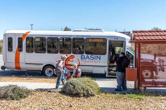 Public transportation provides a convenient and accessible means of commuting for Landers.