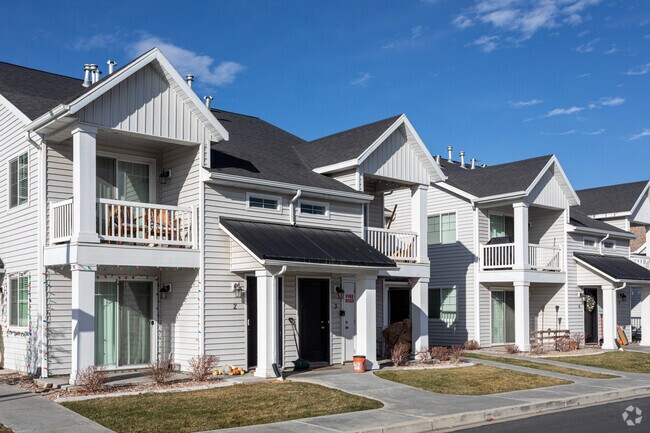Townhomes are found in the Lakeside neighborhood.