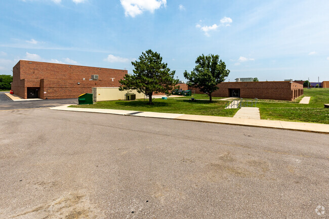 Piper East Elementary School has lots of greenspace around the building for students to play.