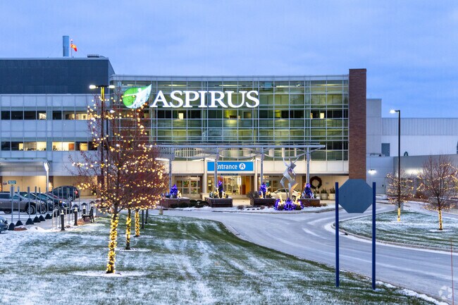 Aspirus hospital center is one of Wausau's largest employers..