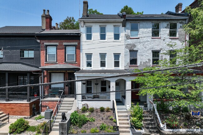 Deutschtown houses have porches for you and your family to enjoy the warm weather.
