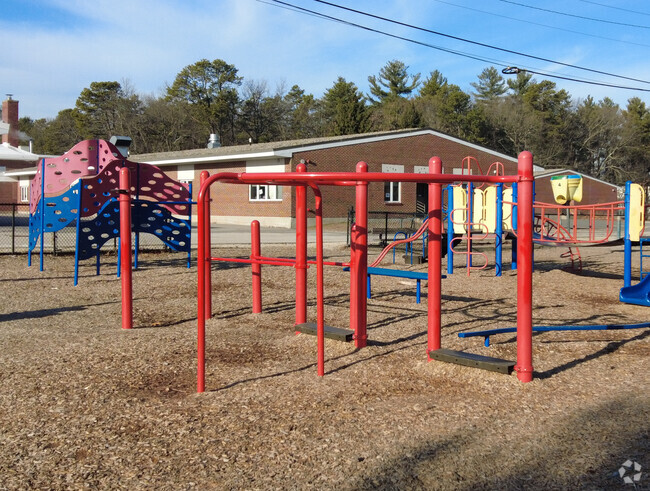 Ledge Street Elementary School students can let loose during recess on the playground.