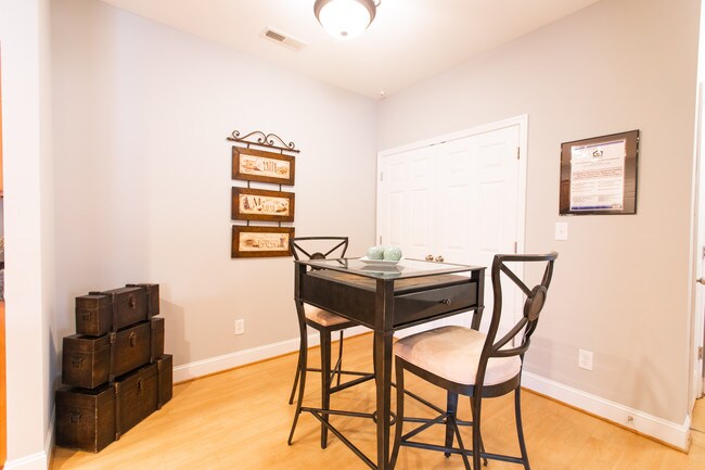 Dining and laundry area