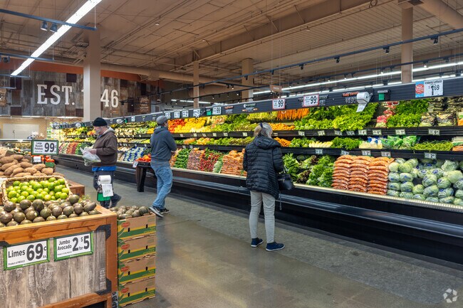 The Logan neighborhood provides several grocery stores nearby.