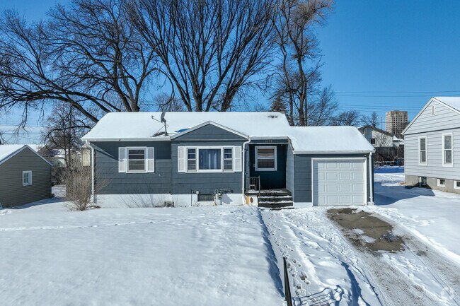 Small bungalows are easily found near Bismarck's downtown area.