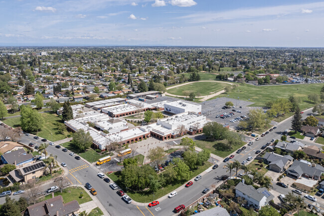 In the distance you can see Prairie Elementary behind Samuel Jackman Middle School.
