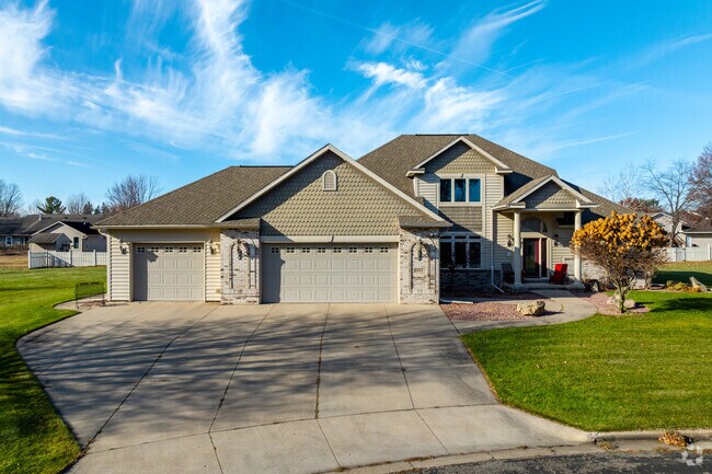 This craftsman-style home showcases beautiful architectural details.