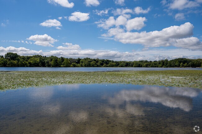The lake at Spring Valley Park, in Burke Acres, is perfect for boating and fishing.