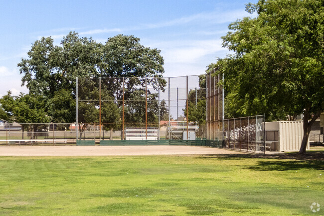 There is a baseball field at Liberty Elementary School in Fresno.