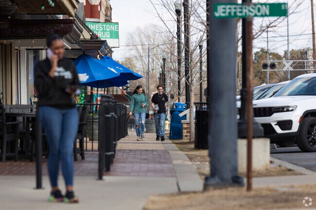 The Square, near the Robert Beaty Historic District, has many great shops and restaurants.