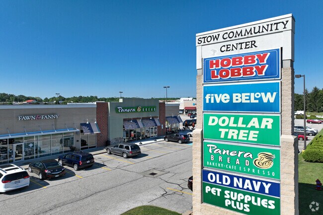 Grab a bite to eat, then shop at the Stow Community Center.