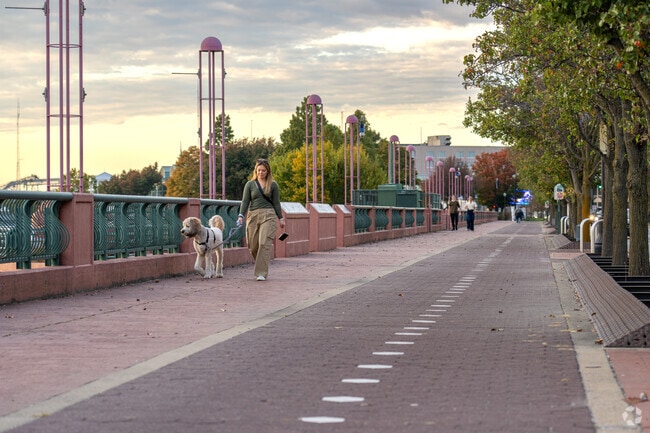 Walk the Pigeon Creek Greenway from Lamasco to downtown's cobblestone streets.