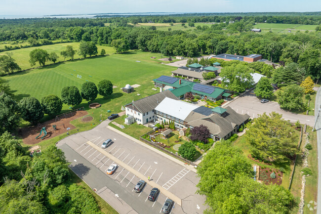 Pine Point School sits on several acres of open field, perfect for recess.