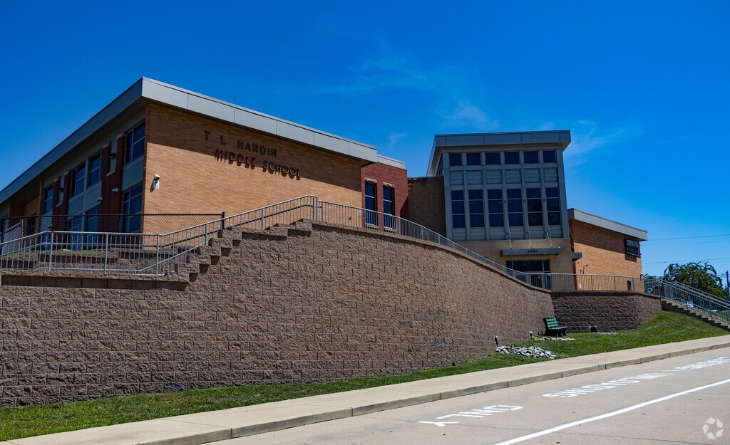 A wide shot for Hardin Middle School.