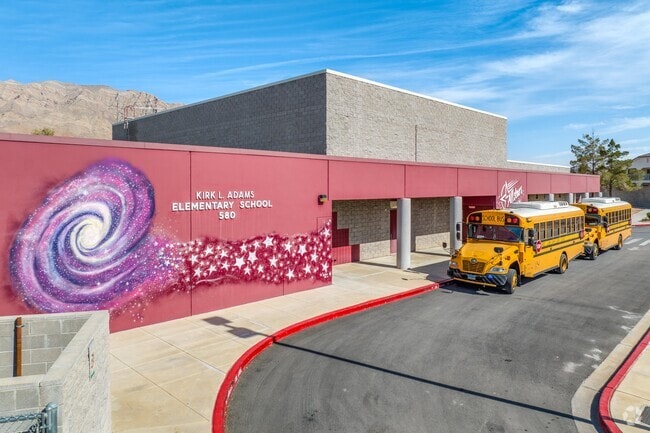 Kirk Adams Elementary School is a diverse school located in the Sunrise Manor neighborhood.