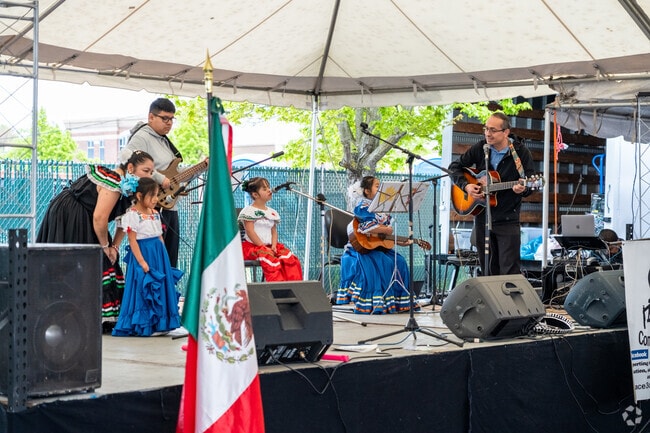 Singers take the stage at the Woodburn Cinco De Mayo Festival.