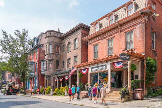 The well-preserved Second Empire architecture of Jim Thorpe draws visitors from Nesquehoning.