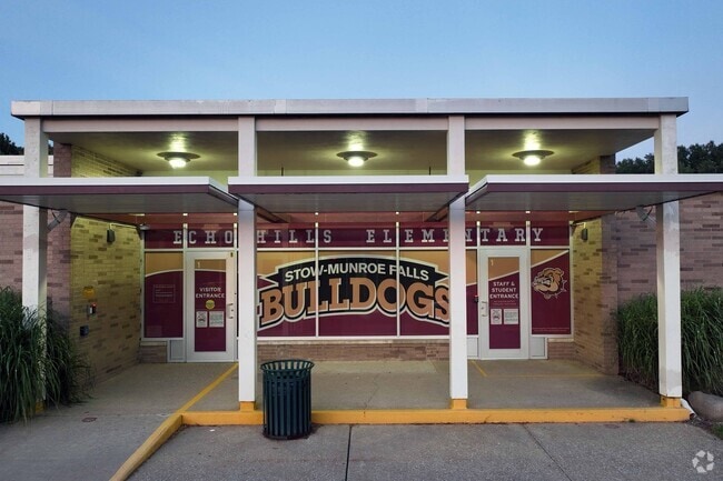 This is the main entrance for Echo Hills Elementary School.