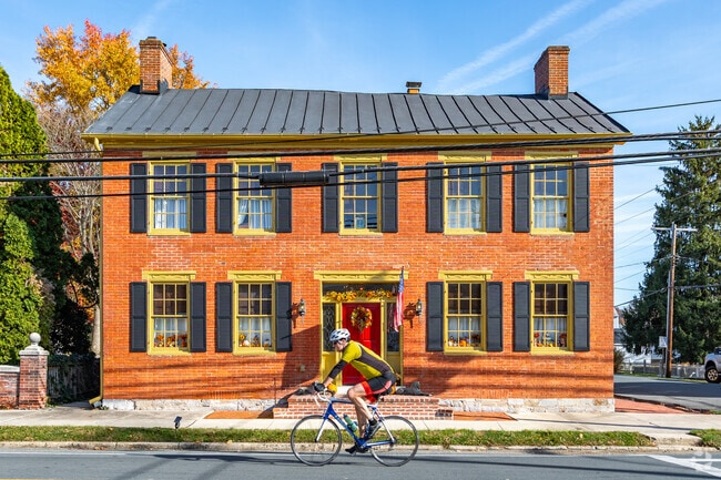 The quiet and save streets of downtown Woodsboro are the perfect place for a bike ride.