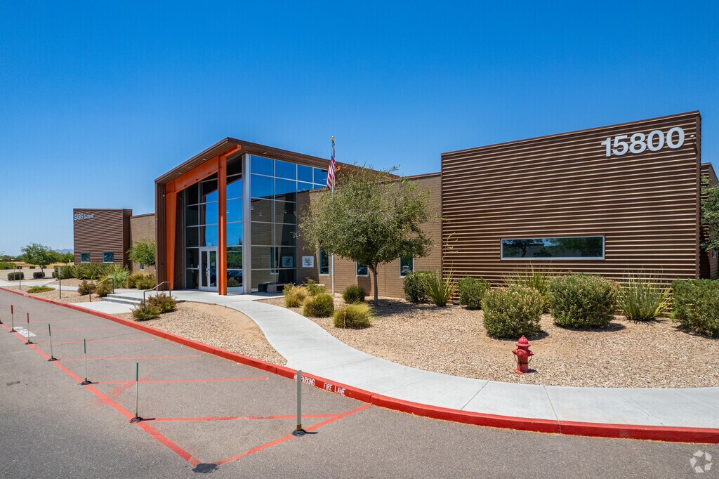Embark on a journey of learning at BASIS Goodyear Primary's entrance in Goodyear.
