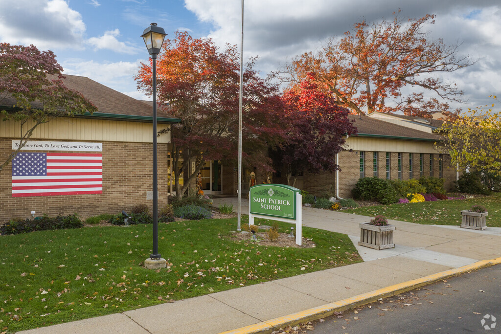 Saint Patrick Catholic School is found north of Lowell.