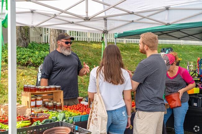 Find fresh vegetables at the Heritage Fest Art and Craft Fair near East Dundee.