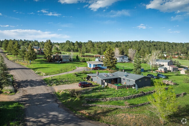 Find a mix of ranch and cabin-inspired homes in Indian Hills.