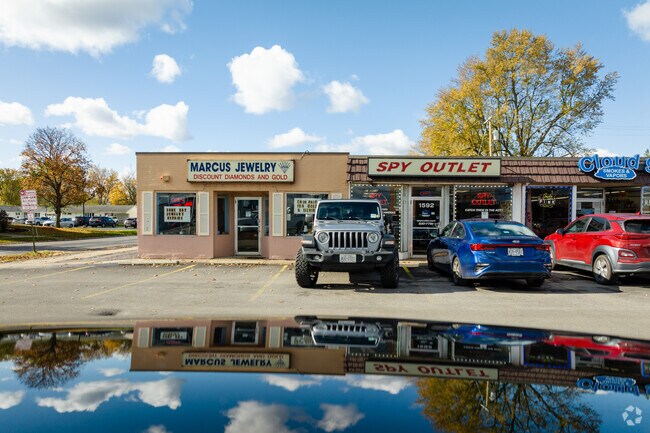 Across from the bix box stores near Irvington Creekside are smaller ones in this strip mall.