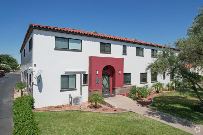 The office building is on the east side of campus at St. Gregory Elementary in central Phoenix.