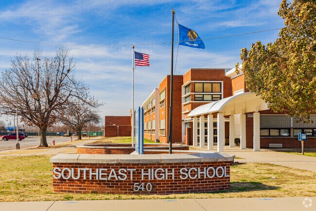 Children can easily walk or bike to Southeast High School.