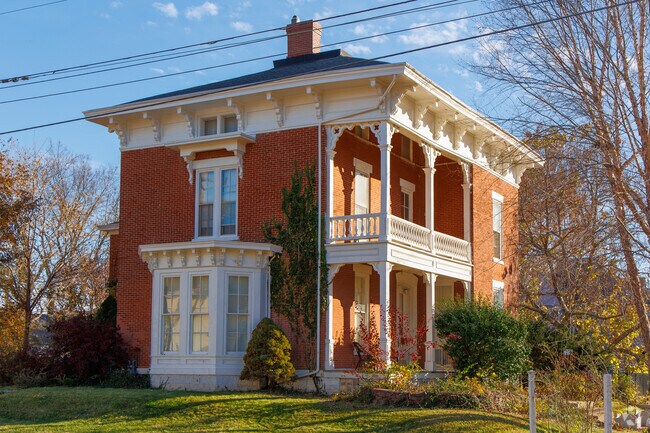Brick is one of the building materials used for homes around Alton.