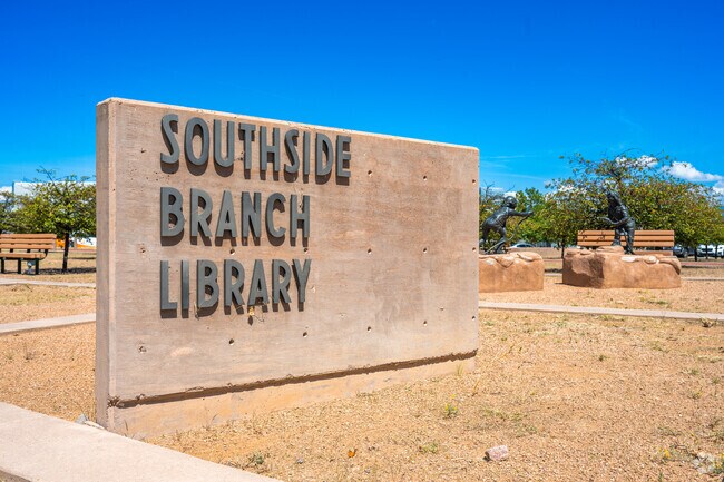 Tierra Contenta's Southside Branch Library is within walking distance to many in the community.